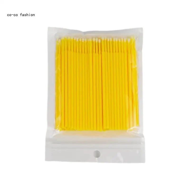 517B 100pcs/lot Brushes Paint Touch Up Paint Micro Brush Tips Auto Mini Head Brush Car Parts Head Mini Applicator Stick