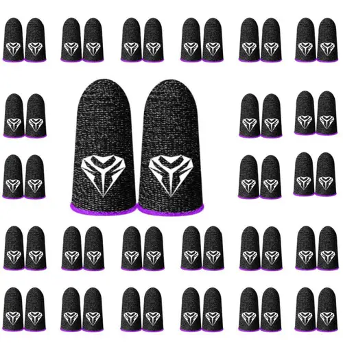 1 par = 2 uds. Mangas para dedos para juegos de teléfono, guantes con controlador de mano, antisudor, transpirables, sin costuras, cubierta para dedos con pantalla táctil