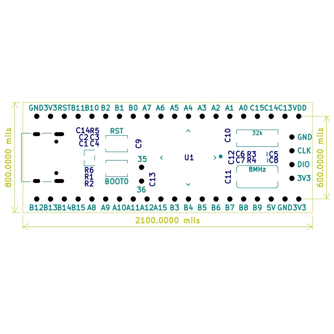 N32G430C8L7 Development Board CCT6 Core Board STM32F030C8T6 Minimum System STM