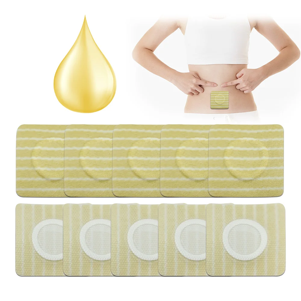 

Disposable Castor Oil Belly Button Patch Self-Adhesive Navel Bandage No Wash Anti-Seepage Spunlace Cloth Highly Absorbent Patch