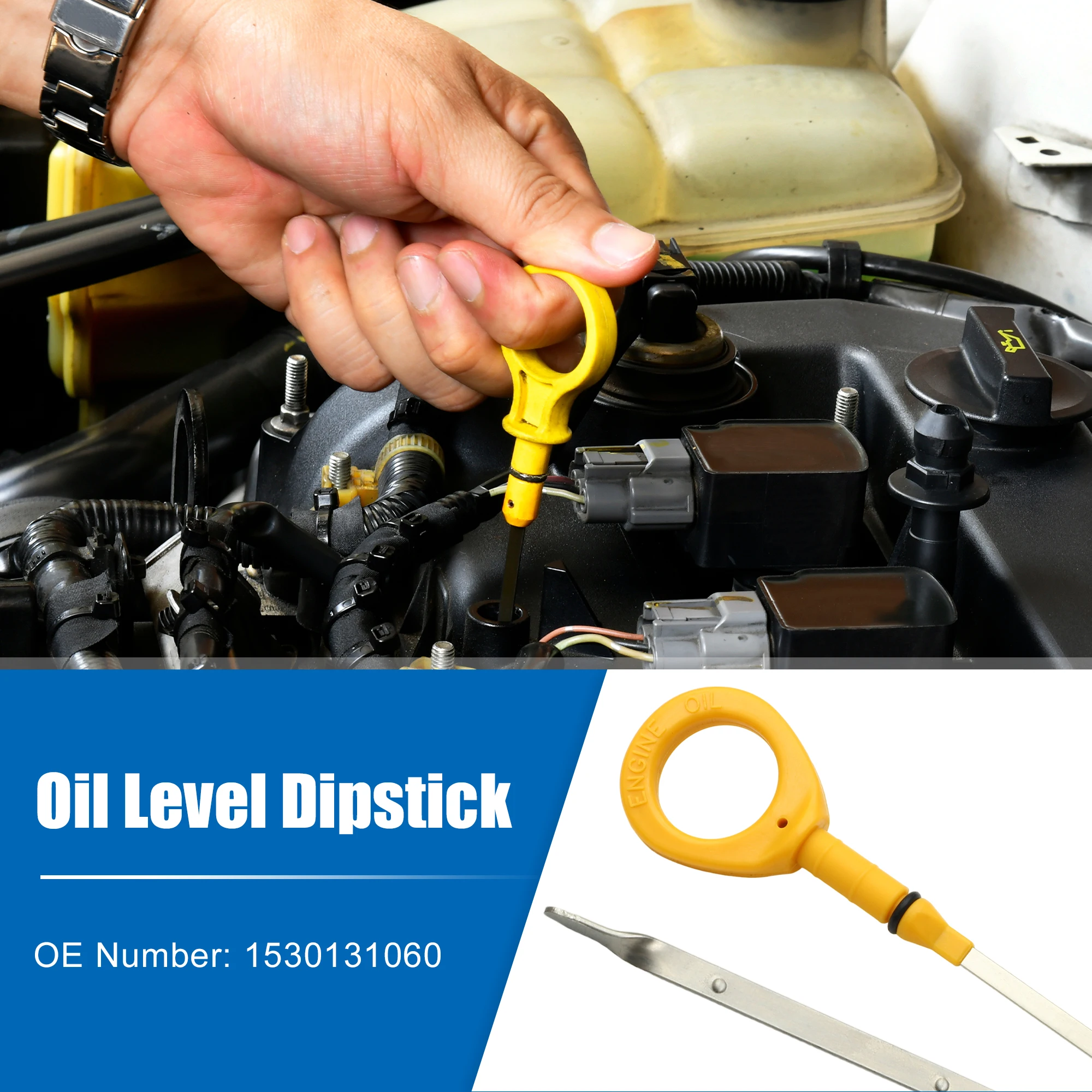 UXCELL-Motor Óleo Fluido Nível Dipstick para Toyota Tacoma Base, Pre Runner, TRD Pro 4.0L V6 Gás 2015, 1530131060