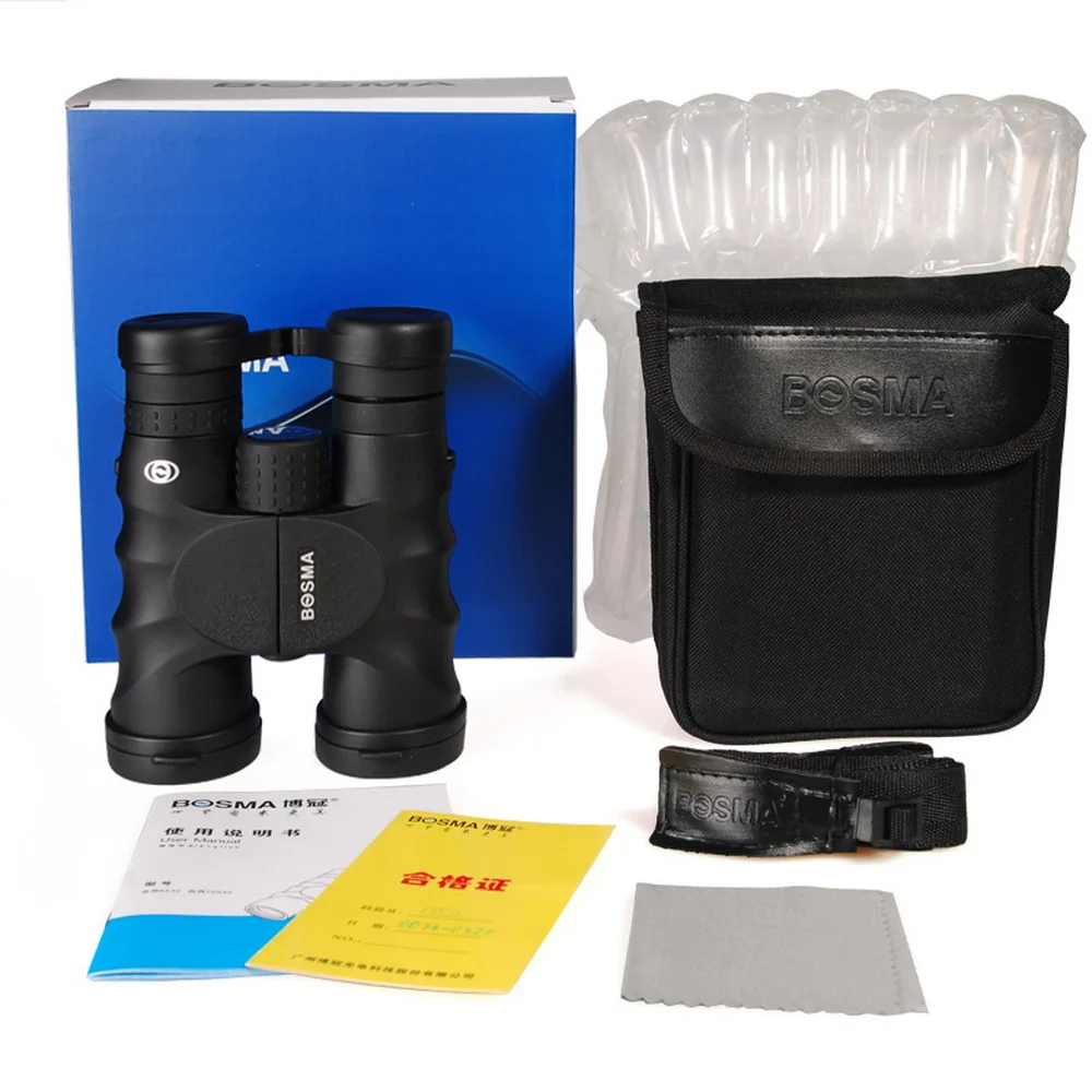 

Бинокль BOSMA Tuojie 8x42 для наблюдения за птицами и активного отдыха, с азотным наполнением, водонепроницаемый, призма BAK4, FMC, полностью многослойное зеленое покрытие линз