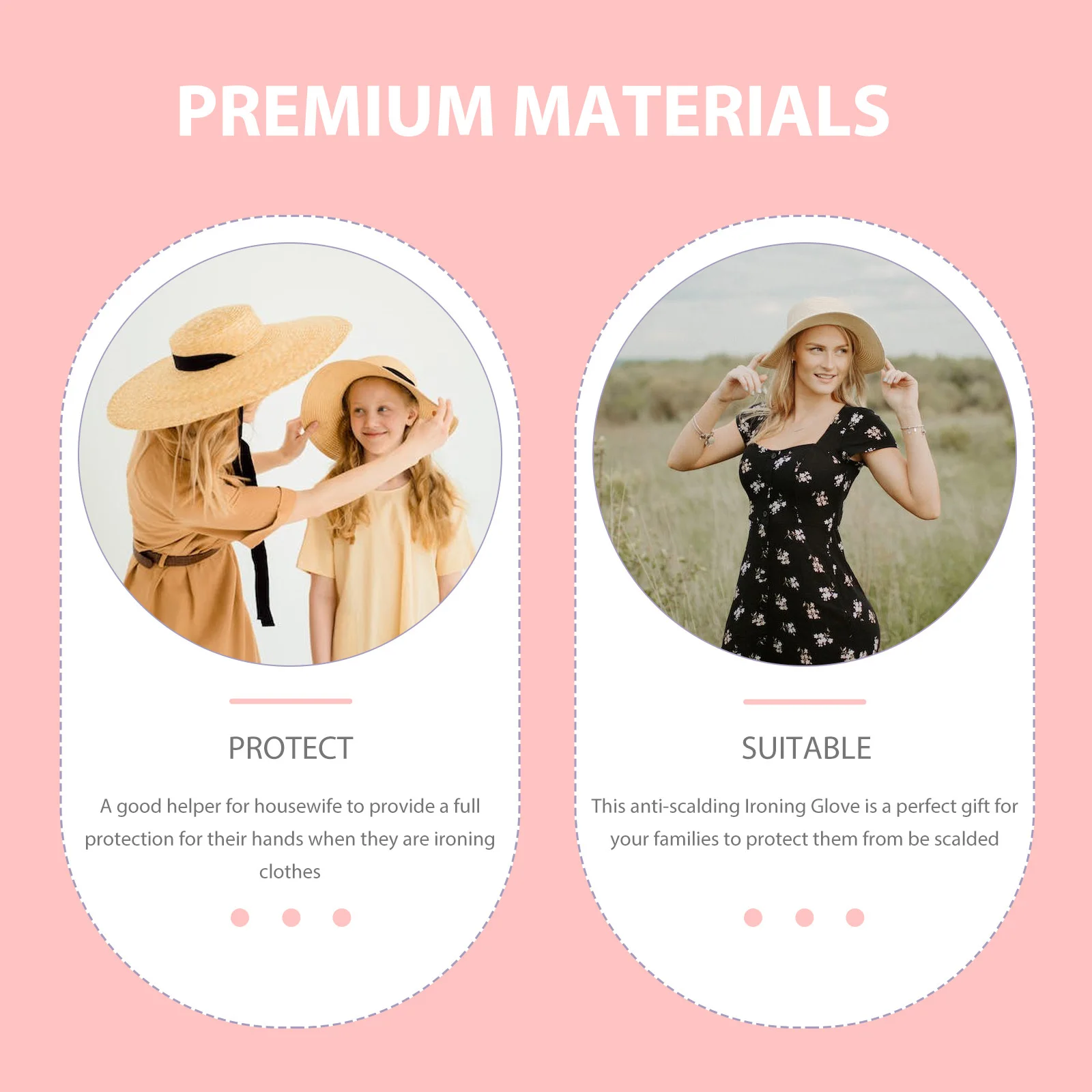 

2Pcs Handheld Ironing Glove Heat Resistant Anti Scald Household Garment Steamer Mitt Protection Gloves for Clothes