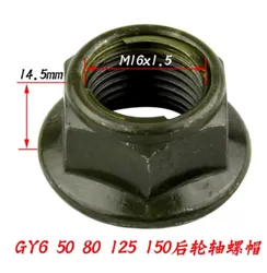 GY6 Rear Axle Wheel Spindle Nut 125/150 GY6 Engine Screw Scooter 1PC