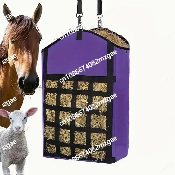 

New large-capacity horse supplies feeding bag hay portable horse straw bag withered grass storage