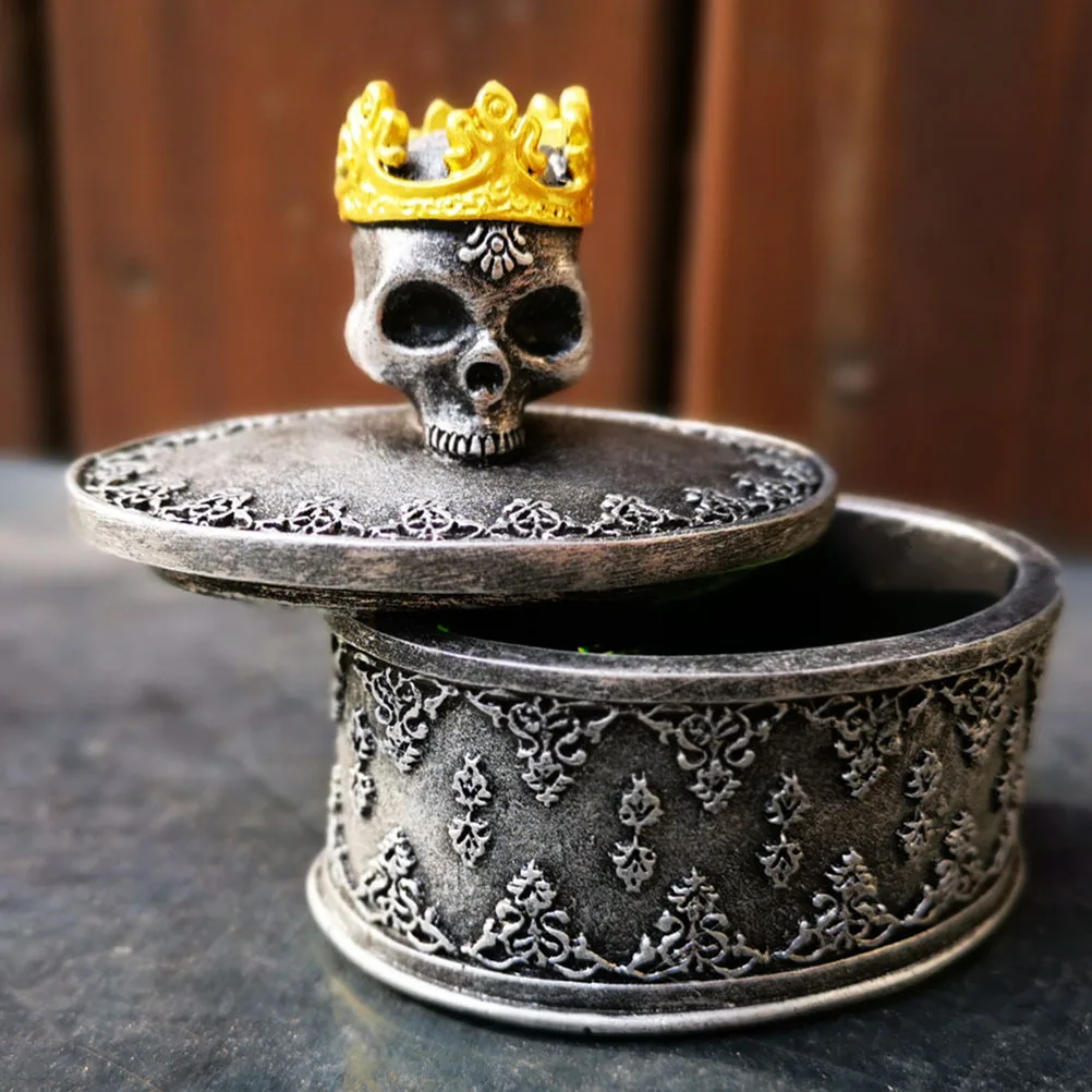 

Jewelry Storage Box Resin Durable Sturdy Halloween Decoration Necklace Earrings Ring Bracelet Organizer