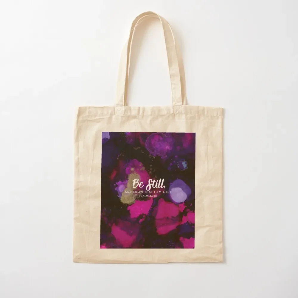 

Be Still Psalm 46:10 Tote Bag eco pack canvas bags tote bags men Tote Bag