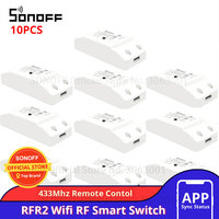 1-10PCS SONOFF RFR2 WiFi Switch 433Mhz Remote Controller Wireless Switches Relay Modules Smart Home Automation Support RM433R2