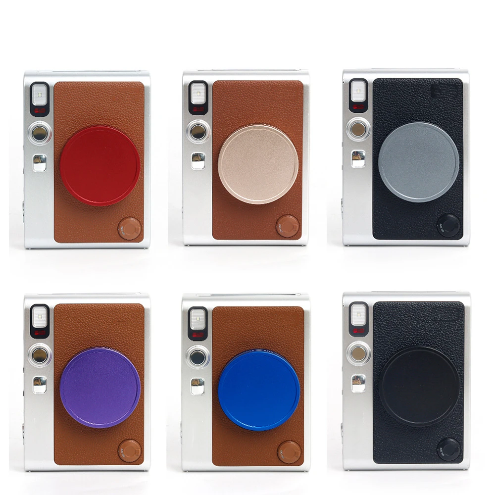 Metal Lens Cap for Instax Mini Evo, Camera Dustproof Waterproof Aluminum Alloy Protective Cover Camera Accessories