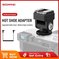 Soonpho C-N2 Hot Shoe Converter Adapter PC Sync Port Kit For Godox IM20/IM30 Nikon Flash To Canon Camera Features PC Sync Socket