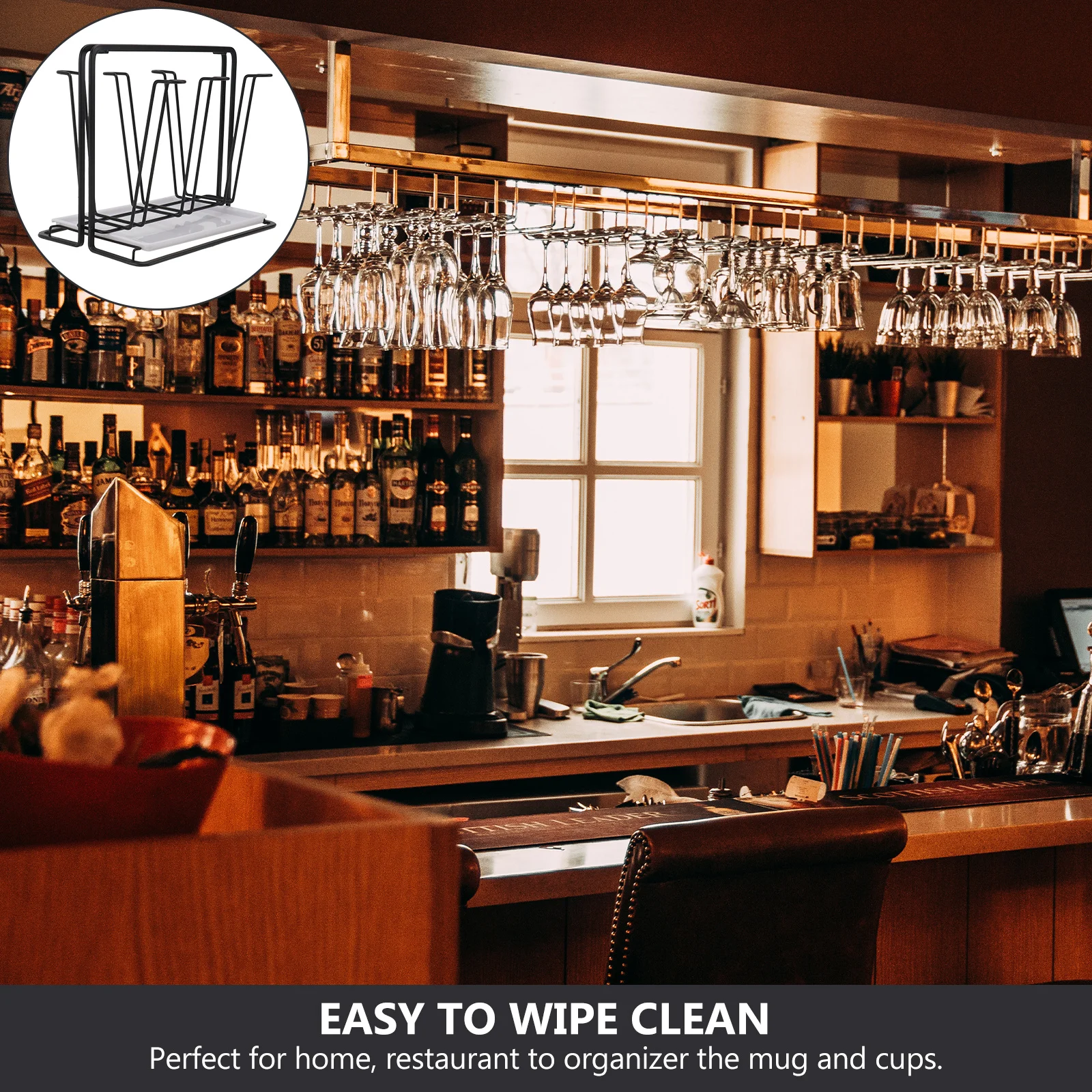 

Cup Drying Rack Iron Kitchen Mug Organizer Stand For Home Restaurant Hotel Cup Holder Lightweight Rack