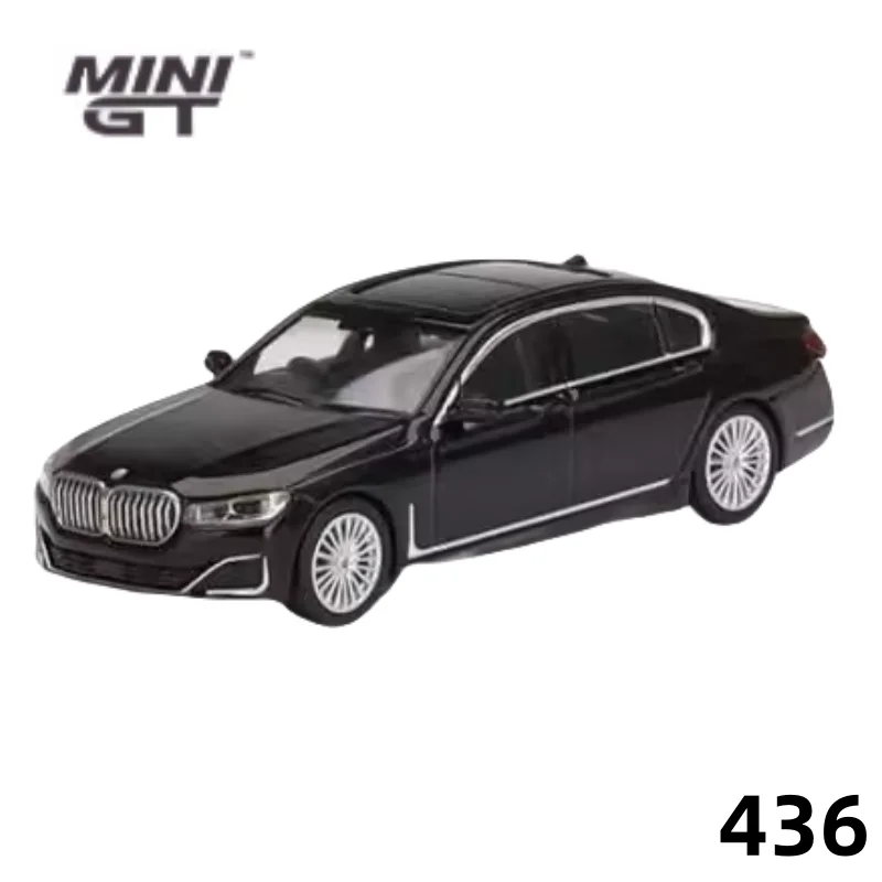 MINI GT 1:64 BMW 750Li Black 7 Series F01 Alpina B7 Car model, boys' toys, adult collection pieces, children's birthday gifts