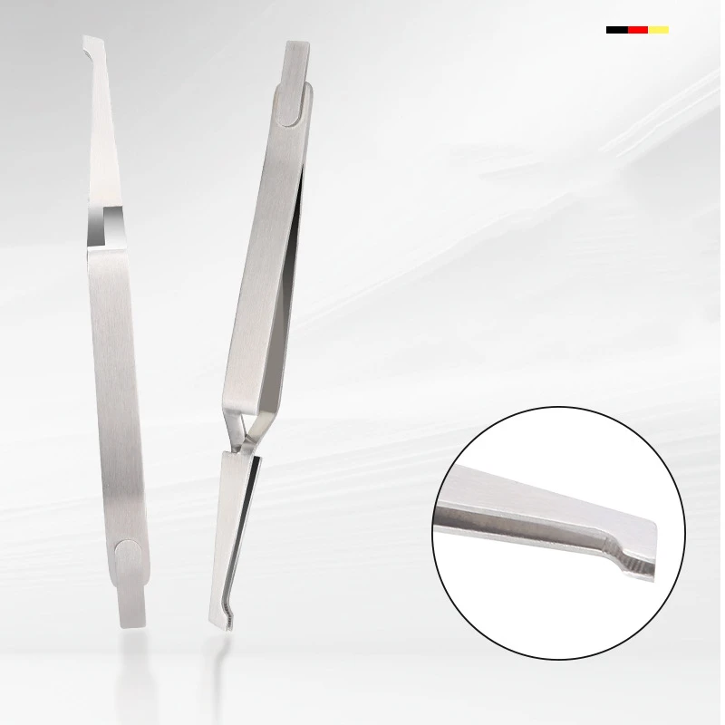 30pcs Dental Stainless Steel Bracket Tweezers Dental Clamping Tweezers Oral Dental Correction Equipment Orthodontic Tweezers