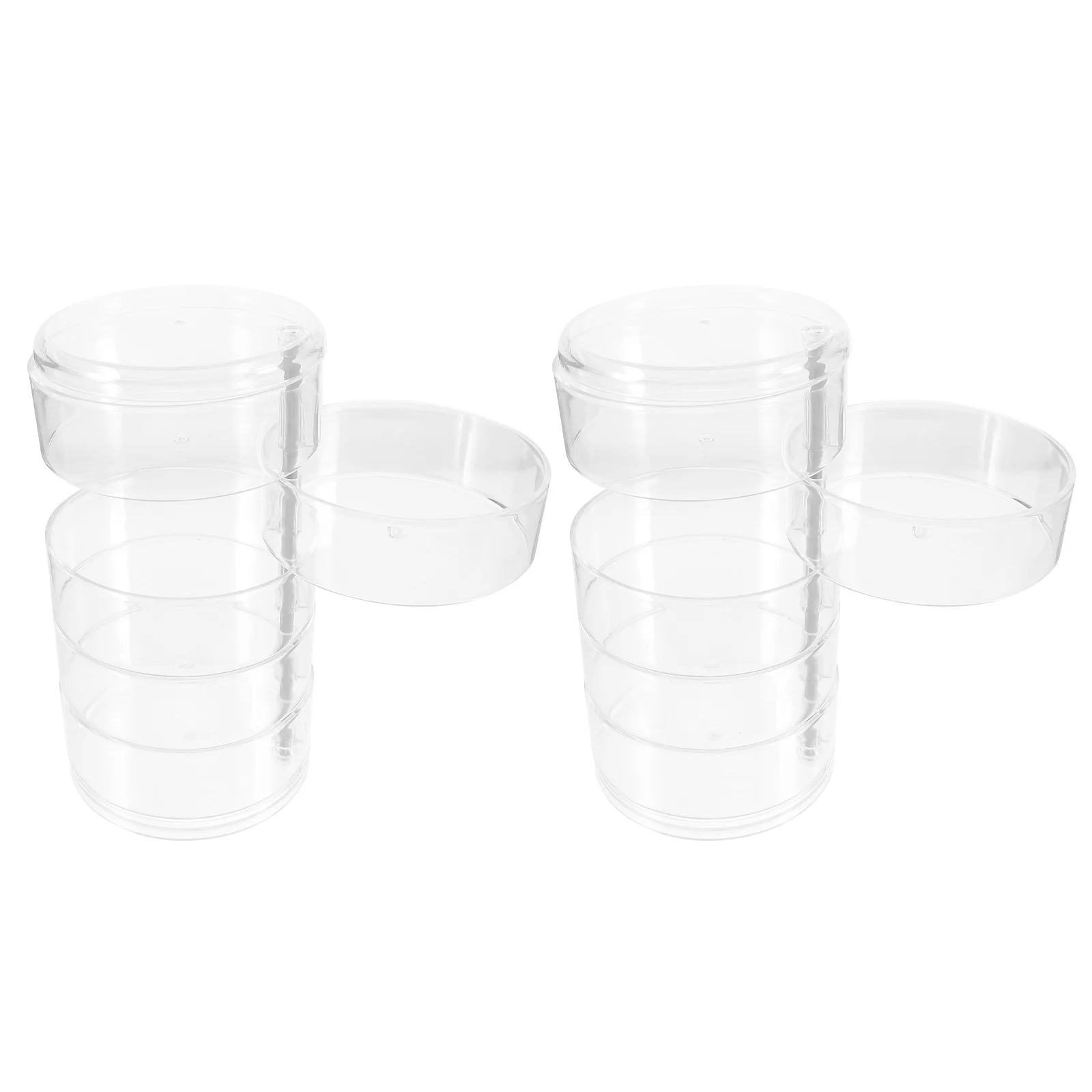 

2 шт. вращающийся пластиковый органайзер для шнура, многослойная коробка для хранения кабелей, футляр для ювелирных изделий, пластиковая коробка для хранения шнура