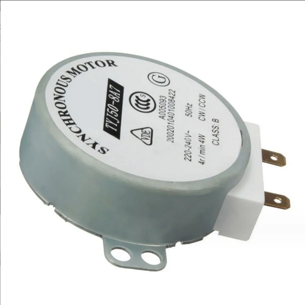 TYJ508A7 Microwave Oven Synchronous Motor AC 220 240V Silver Color 73g Weight Perfect for Microwave Oven Motor Replacement