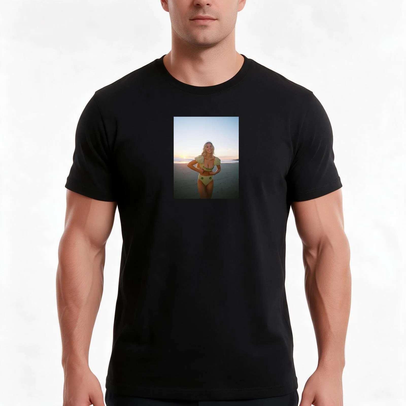 sydney sweeney euphoria sticker T-Shirt, Summer Casual Cotton Tee, Oversized Streetwear Tops, Vintage Graphic Print, 100% Cotton