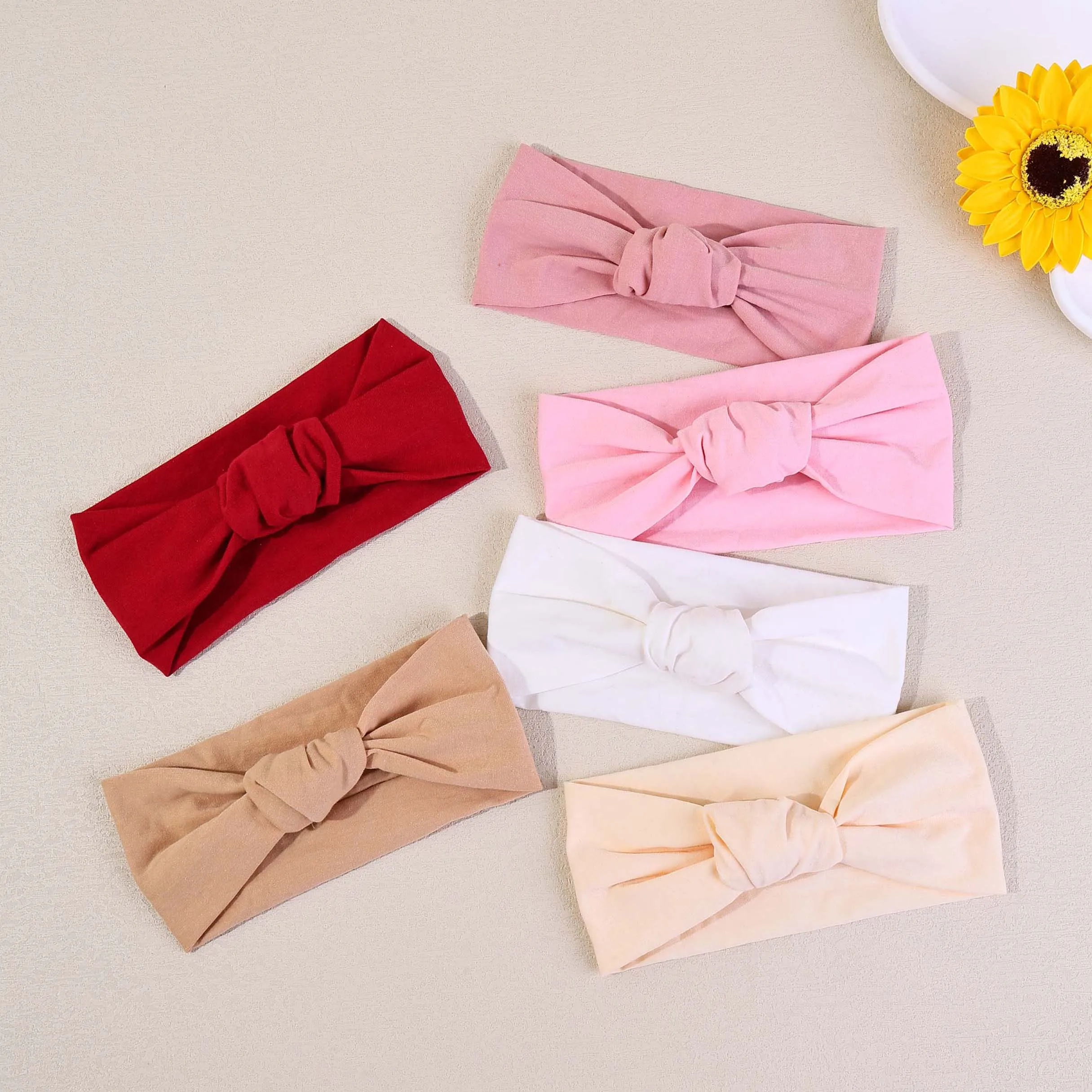 

1 PCS Spring Autumn Candy Color Baby Headband Girls Knotted Soft Elastic Baby Girl Headbands Hair Accessories for Newborn Infant