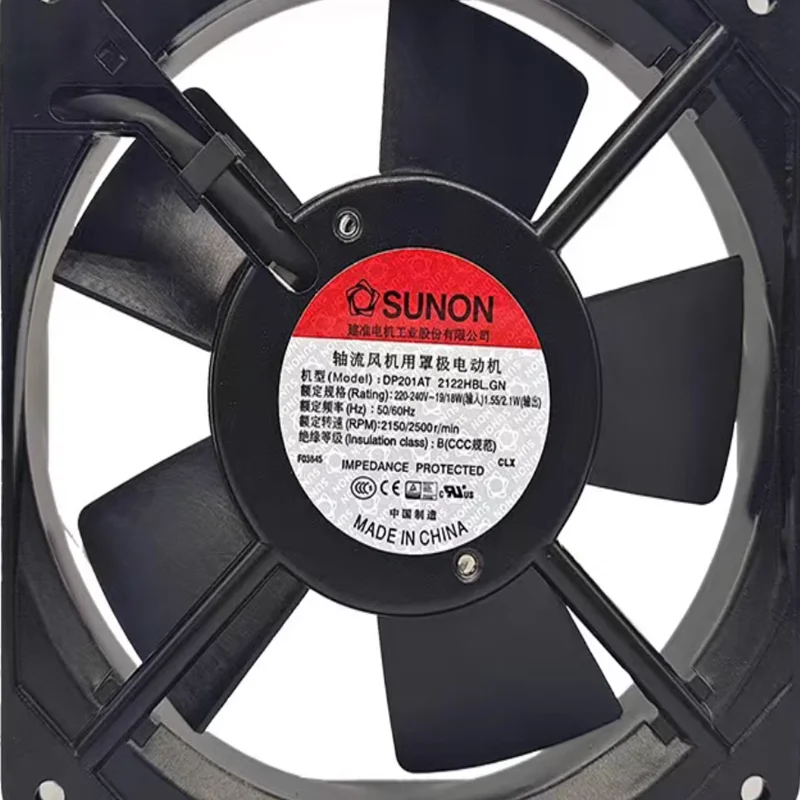 Sunon DP201AT P/N2122 HSL/HBL 12CM 220V Chassis Cooling Fan for Electronic Components