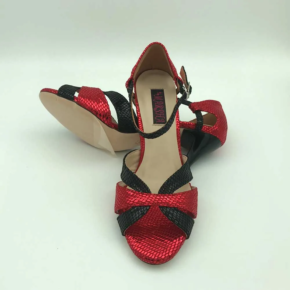 New Argentina Tango Dance Shoes  Party Shoes Wedding Shoes  leather outsole T6295BRSL  9cm heel 7.5cm available shipping free