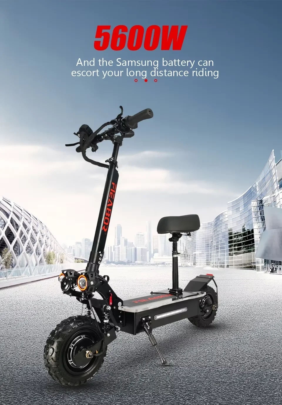 Q06Plus New Upgraded Electric Scooter 5600W 85km/H Adult Smart Shock Absorber Anti-slip Folding Electric Scooter 120km Electric