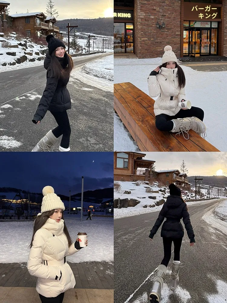 

Пуховик PiRui Warmth Filled из гусиного пуха для женщин: приталенный крой, идеально подходит для зимнего сезона