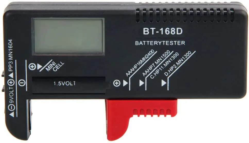 Digital Battery Tester Battery Capacity Tester Voltage Detector for AA AAA 9V Coin Cell Multi-Size Voltmeter Tool BT168D 168 PRO