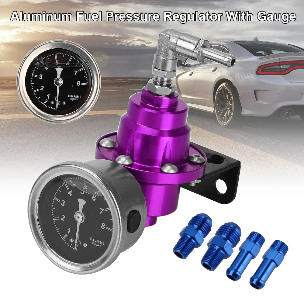 Universal SARD Style Adjustable Fuel Pressure Regulator Jdm Turbo With Original Gauge AN6 1/8 NPT Fitting Car Accessories