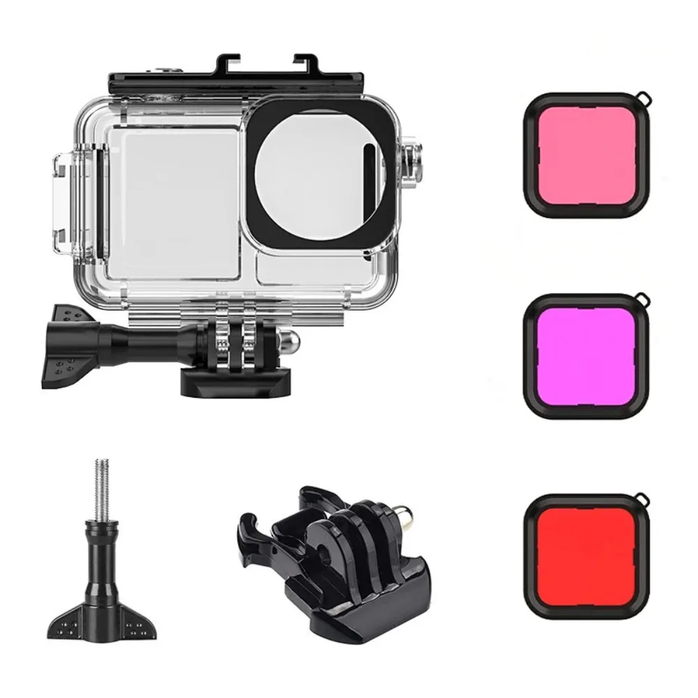 5pcs-40m-deep-diving-waterproof-housing-case-for-dji-osmo-action-5-pro-4-3-underwater-protective-shell-sports-camera-accessories
