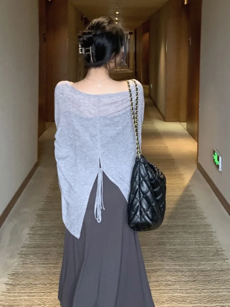 

Легкий солнцезащитный кардиган из хлопка и льна, женский летний кардиган с ter Dr, верхняя тонкая вуаль, шило с разрезом