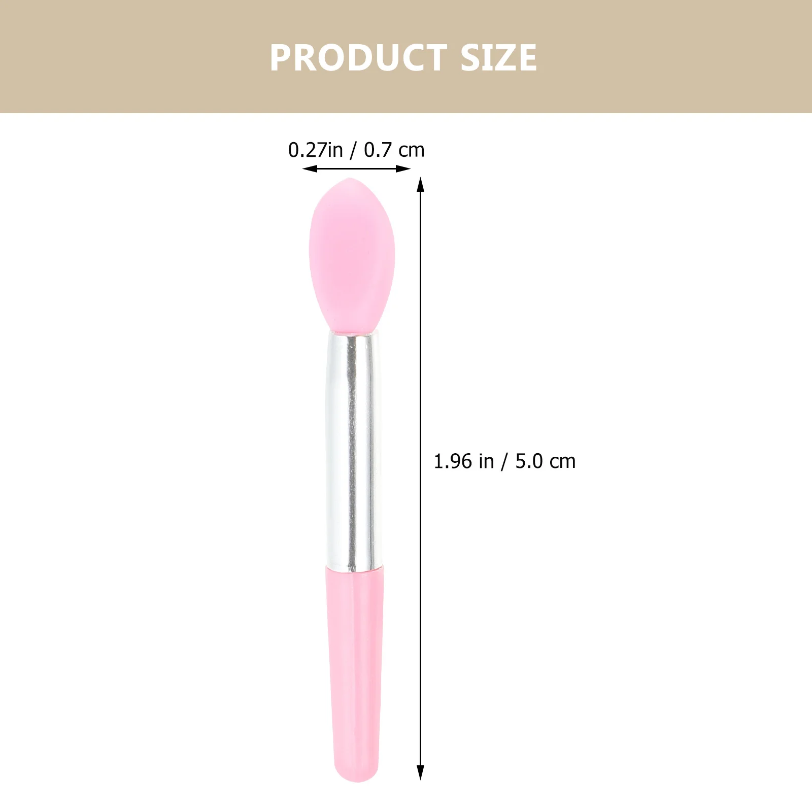 10 Stuks Siliconen Lippenborstel Ultrazachte Kop Antisliphandvat Oogmake-up Borstel Applicator Lippenstift Oogschaduw Crème Make-up