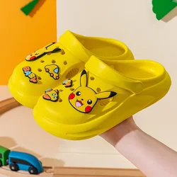 Pokemon Pikachu Charmander pantofole per bambini ragazzi ragazze piattaforma bagno diapositive scarpe antiscivolo scarpe per bambini infradito sandali