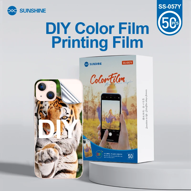 StalSHINE SS-057Y Couverture Arrière De Protection Vierge Film Photo DIY Impression Pour 890C Film Machine De Découpe Personnalisé Téléphone