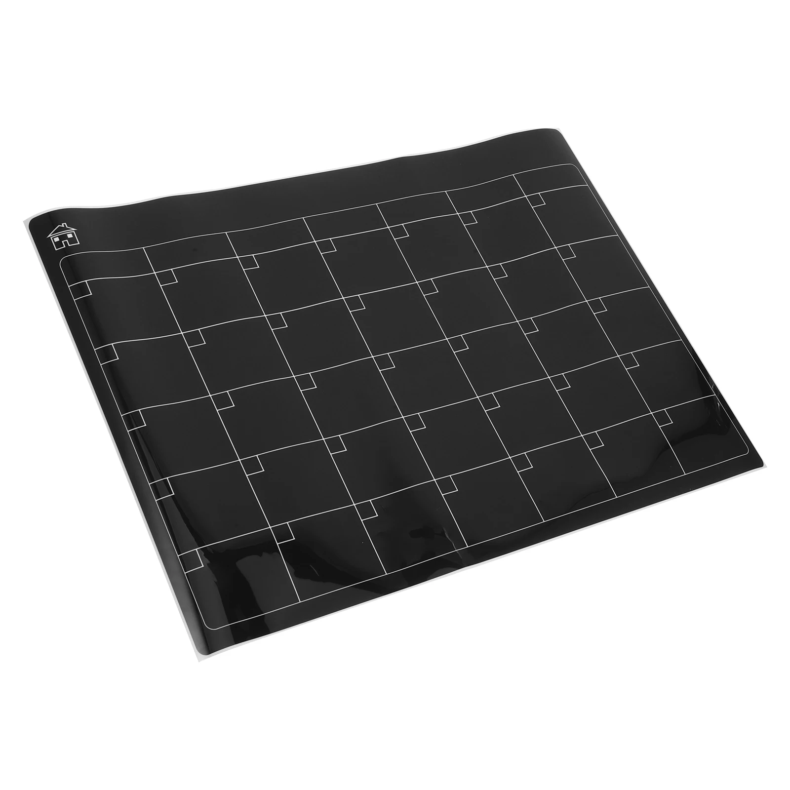 

Whiteboard Magnetic Schedule Dry Erase for Fridge Force Plastic Writing Planner Black Refrigerator Office