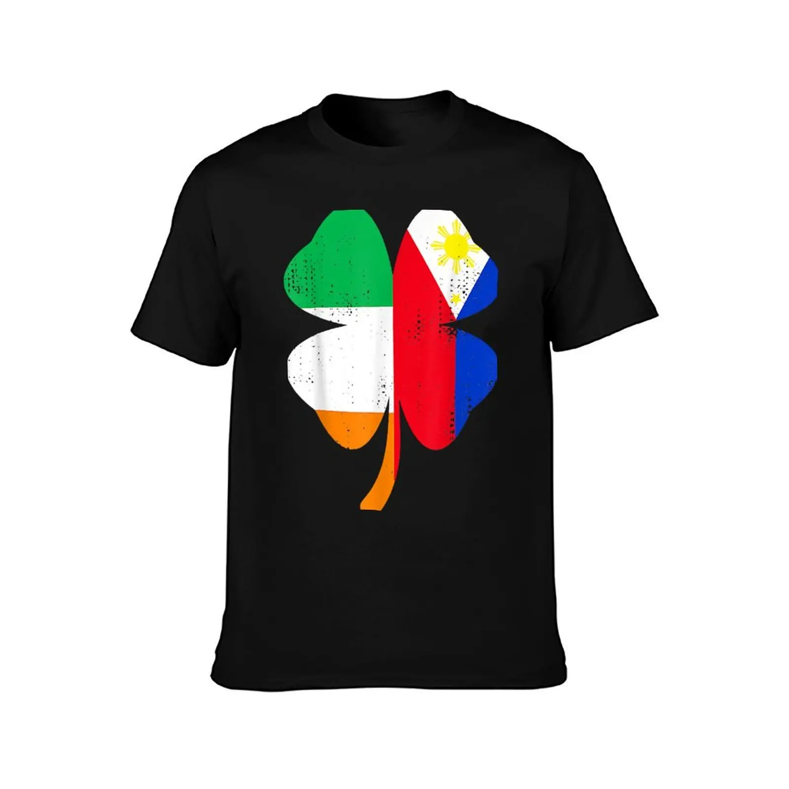 Irish Filipino Flags St Patricks Day T-Shirt Streetwear Print Tee Shirt T-Shirt