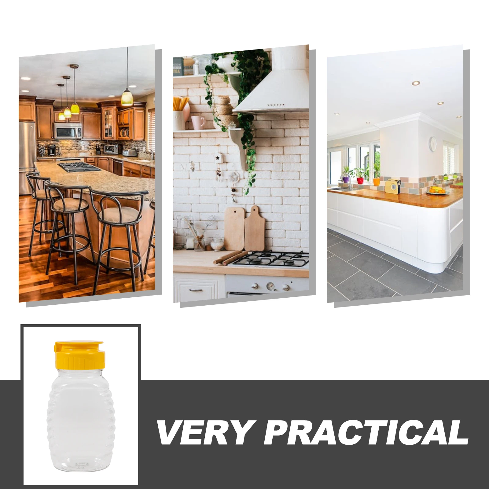 

2pcs Honey Squeeze Bottle Dispenser Bulk Nozzle Sauce Mustard Kitchen Gadgets Salad Dressing Container Safe Easy Clean Sealing