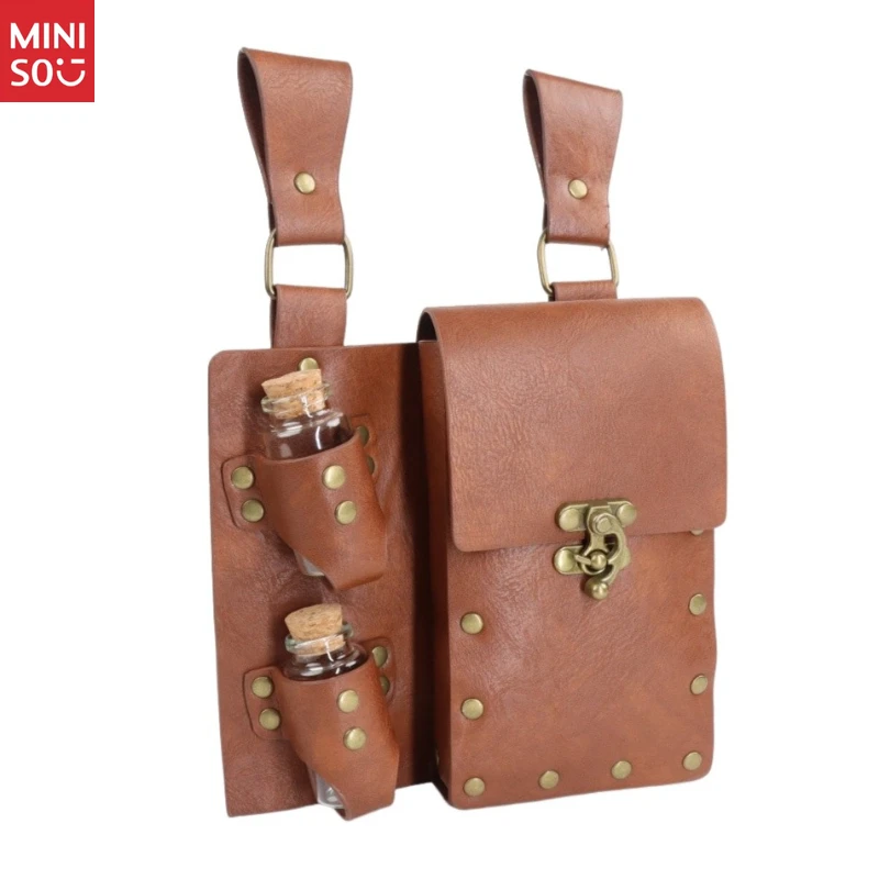 Сумка для телефона Miniso в стиле стимпанк, средневековая кожаная поясная сумка для косплея эпохи Возрождения
