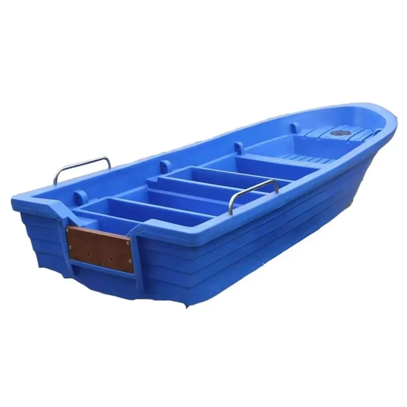5.3M-6.3M Blue PE Plastic Sea Fishing Boat Cruising Boat with Outboard Motor Customizable