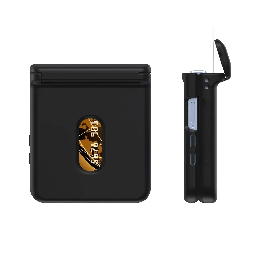 Kartenhalter-Handyhülle mit Hautgefühl und Hartschale für Samsung Galaxy Z Flip8 7 6 5 Flip 5G mit Scharnierschutz und Ständerfunktion – Detail 14