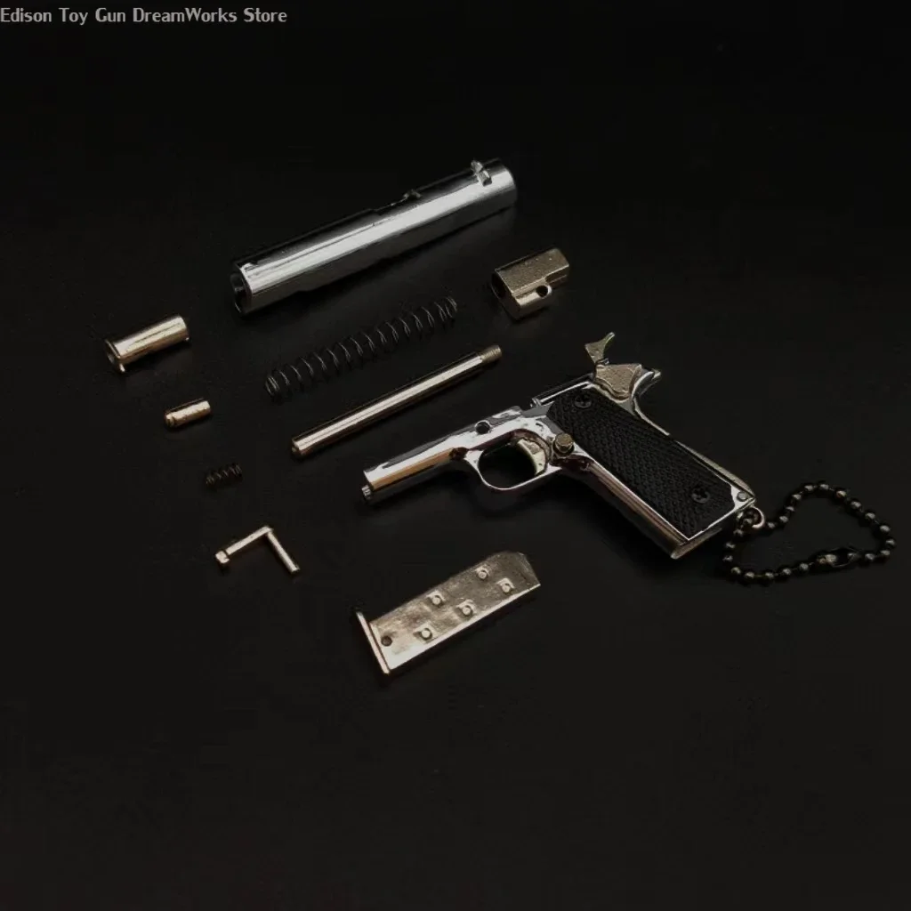 Mini réplica da pistola da liga, Colt governo pequeno 1911, modelo minúsculo, coleção do presente do gamer, brinquedo novo, M1911, 2.8, 2024