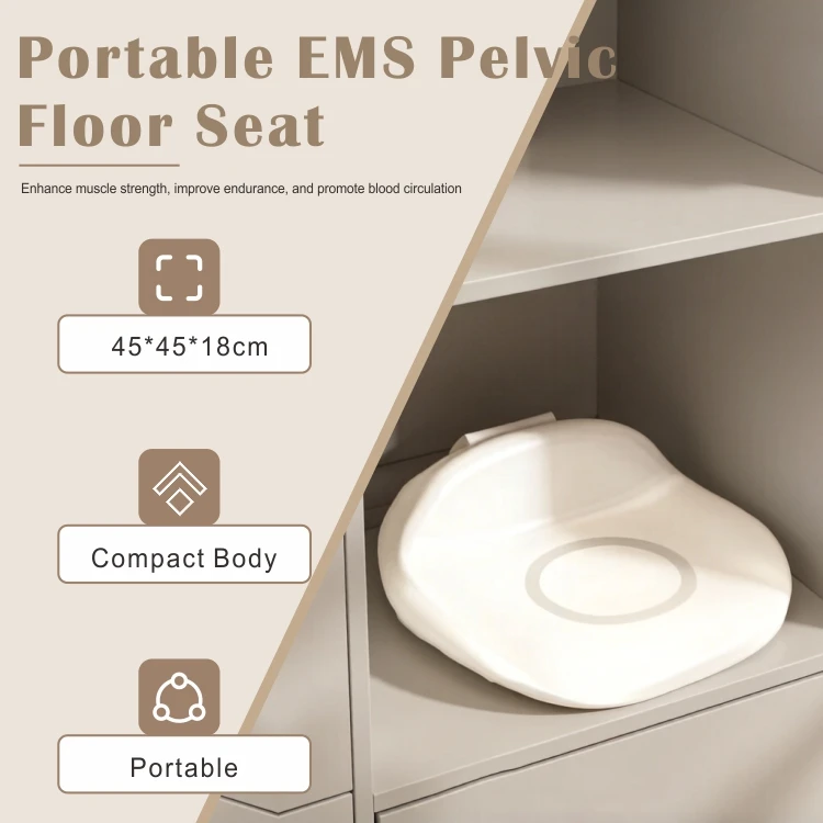 Portable PEMF Pelvic Floor Muscle Trainer Magnetic Therapy Equipment Compact Kegel Chair for Postpartum Sexual Health Care