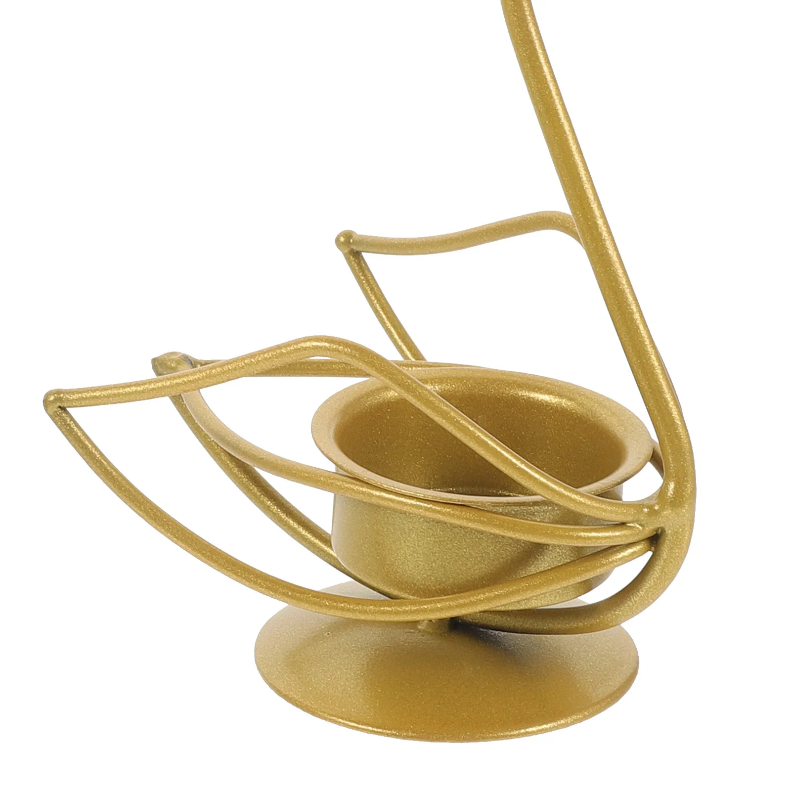 

2Pcs Metal Holders Retro Tea Light Holder for Dining Table Decor Iron Candlestick Desktop Adornment Romantic Atmosphere