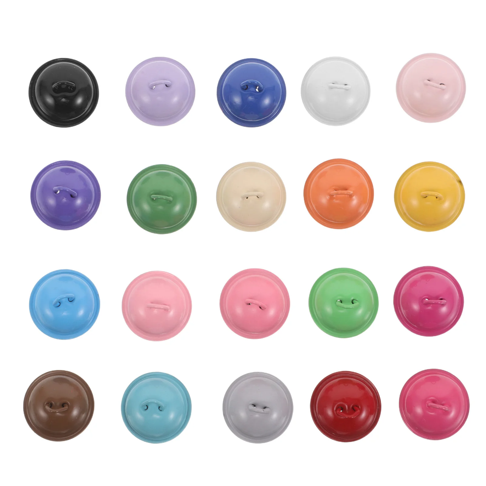 

80Pcs Colored Enamel Jingle Bells Mini Bells for Pet Collar Charms Christmas Tree Decoration DIY Keychain Pendant Candy Color