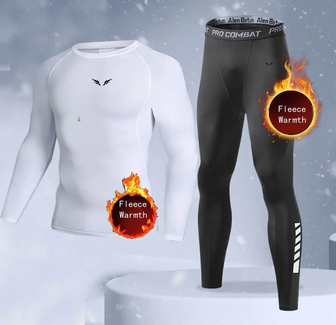 New winter sportswear men's and women's two-piece fitness suit, wing print, comfortable sweat absorbing fabric view 2