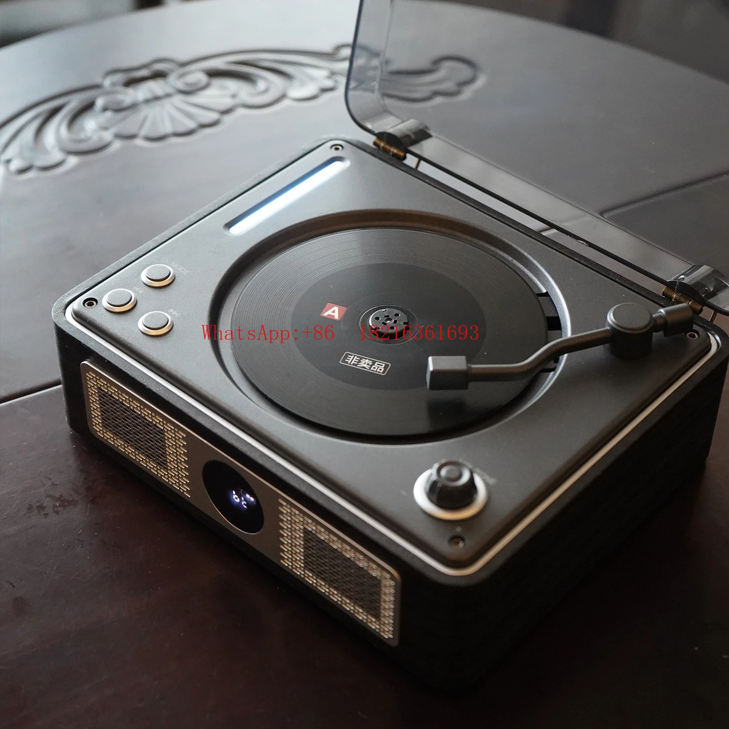 CD Player, Bluetooth Speaker, Portable Audio Player, Retro CD Player