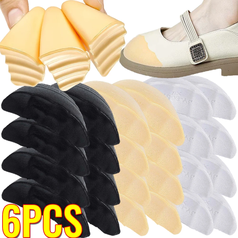 Anti Slip Sponge Forefoot Insert Pads Adjustable Shoe Size Toe Pad Toe Front Cushion Pain Relief Protector Women High Heel Gifts