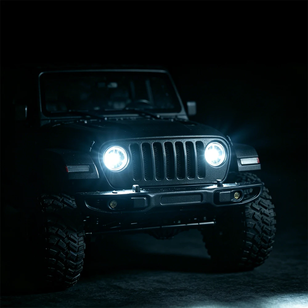 AXSPEED Universal 1W 3W White Head Led Light Flashing Headlight for Axial SCX10 TRX-4 1/10 RC Model Drift Car Accessories