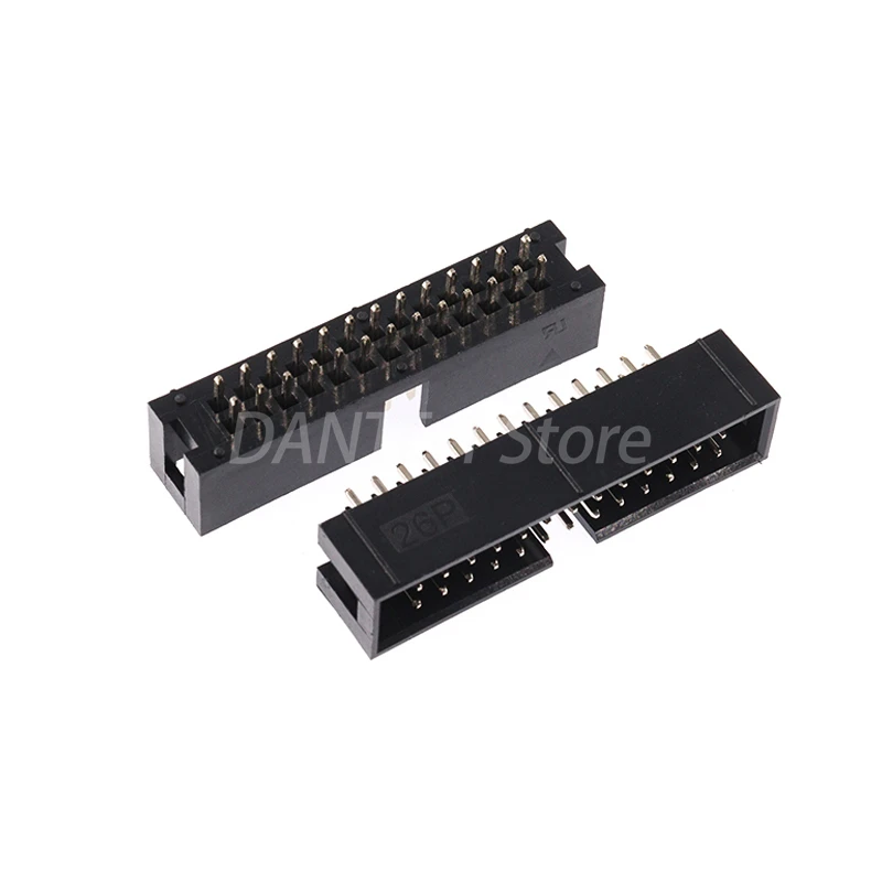 Simple horn 2.54mm straight pin socket cable plug JTAG socket IDC3-6/8/10/12/20/40/50P