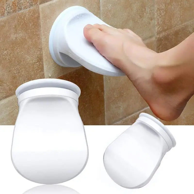 1Pcs Bathroom Suction Cup Foot Rest With Non Slip Surface Strong Grip For Shower Leg Shaving Use
