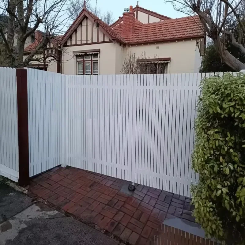 Aluminum Alloy Privacy Fence Panel Outdoor Heat Treated Yard Metal Screen Villa Garden Landscape Boundary Decorative