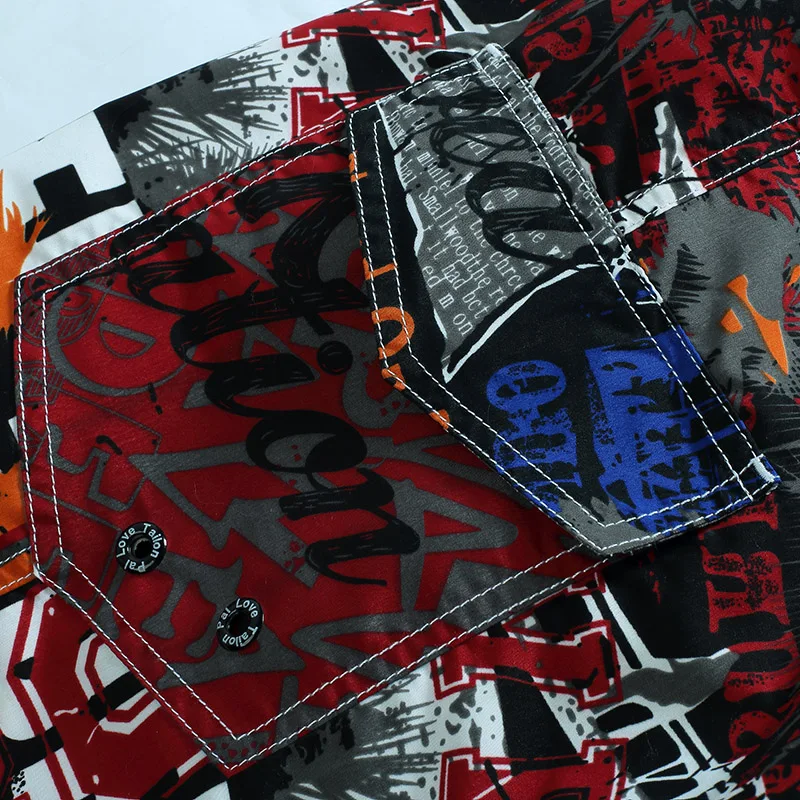 2025 nuevos pantalones cortos de playa de verano para hombres, pantalones cortos de secado rápido con estampado de árbol de coco, cintura elástica, 4 colores, M-6XL, envío directo AYG366